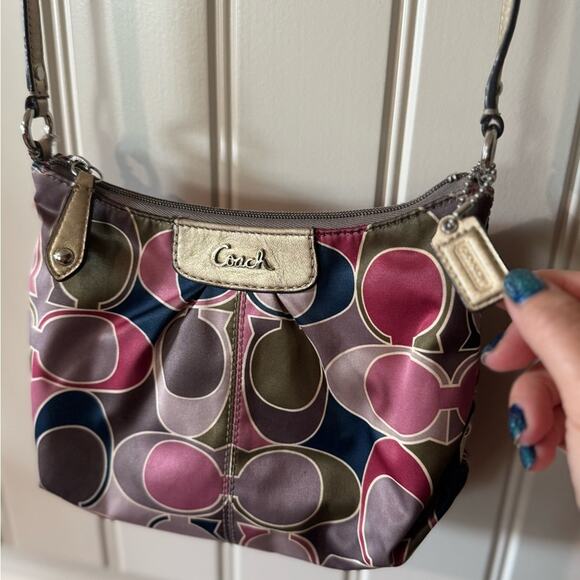 COACH 💜Colorful Monogrammed Logo Crossbody Bag - Picture 11 of 16